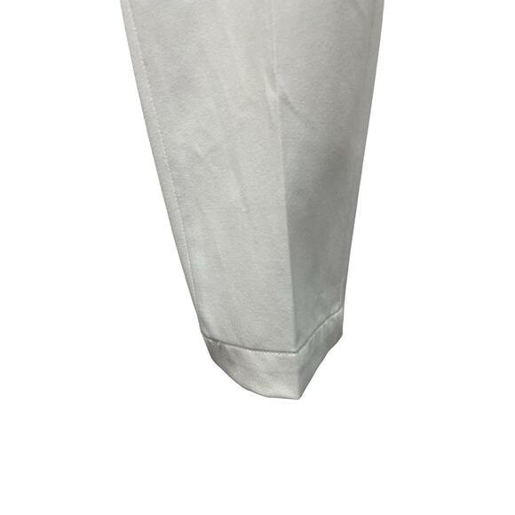 UNIQLO Pants Career Business Womens Size Medium White Pleated Front Trousers - Picture 4 of 5